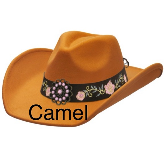 Western Concho Hat with Belt Trim